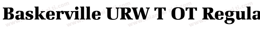 Baskerville URW T OT Regular字体转换